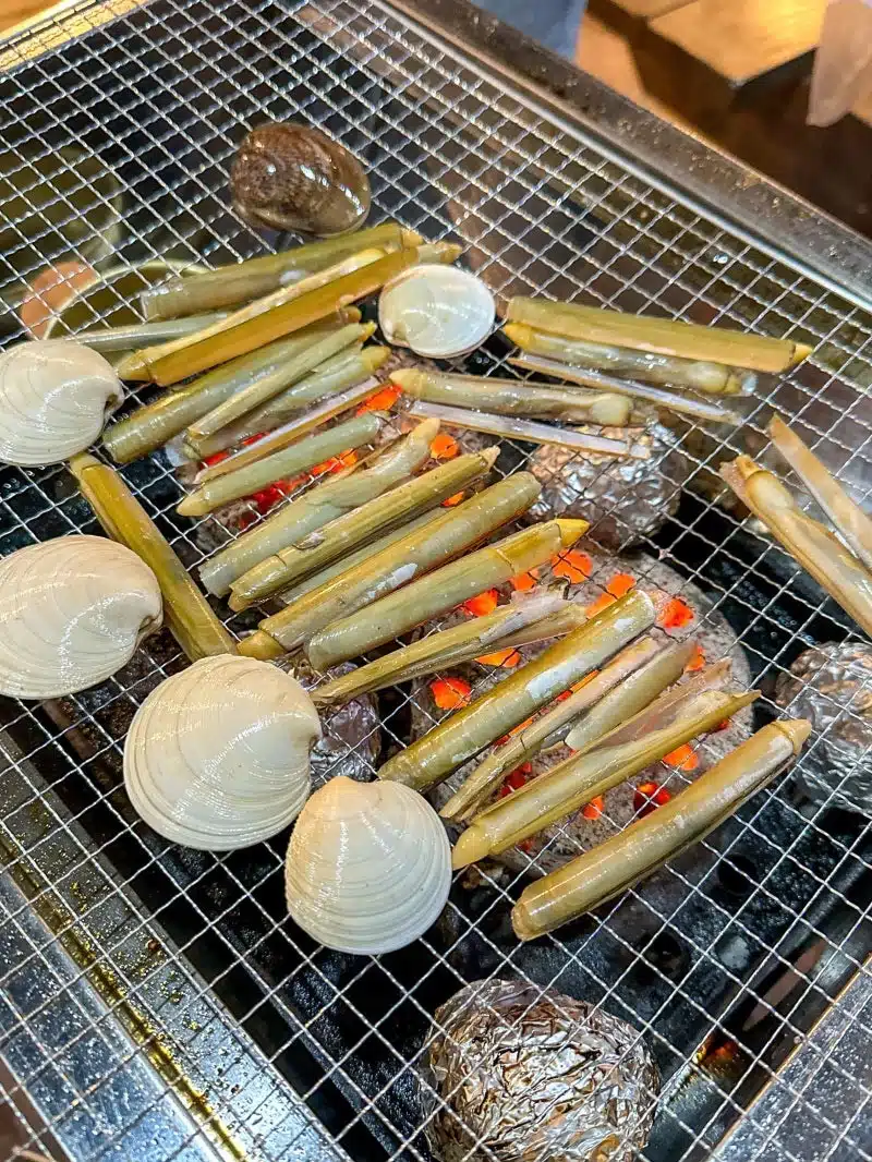 작년 여름에 가족과 '몽산포 해수욕장'에서 해루질했어요