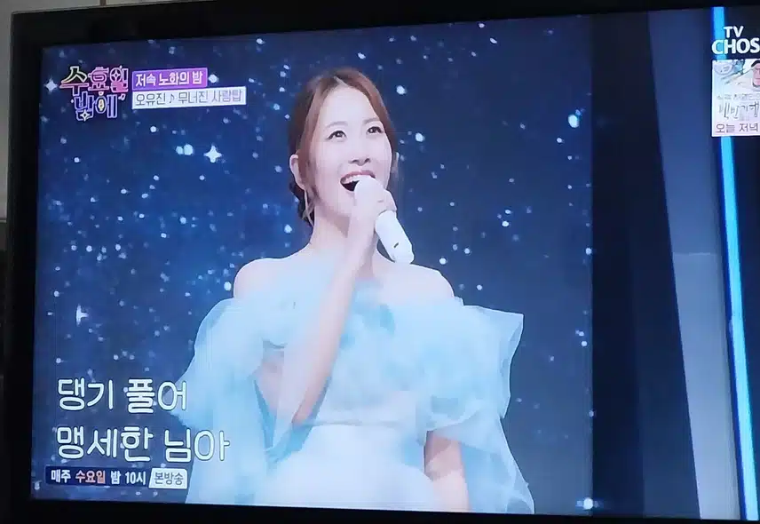 오유진양의 무너진사랑탑 불렀어요 