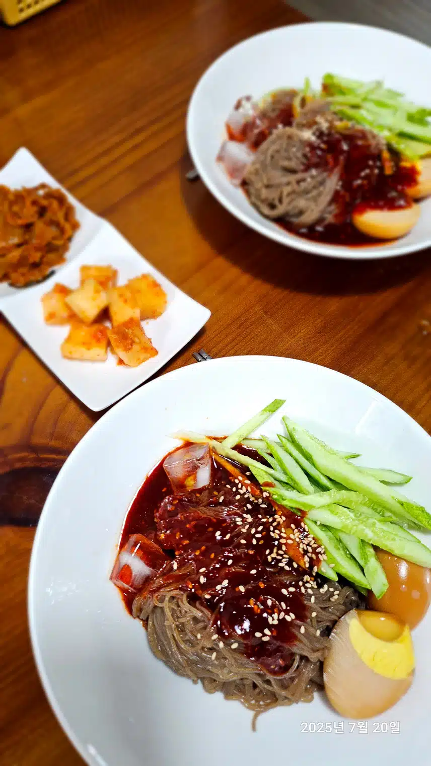 초복날저녁-비빔냉면