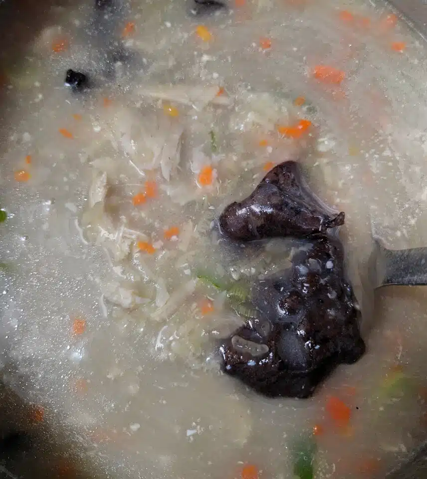 능이버섯 감자 삼계죽 🍄‍🟫🥔🧄🥕