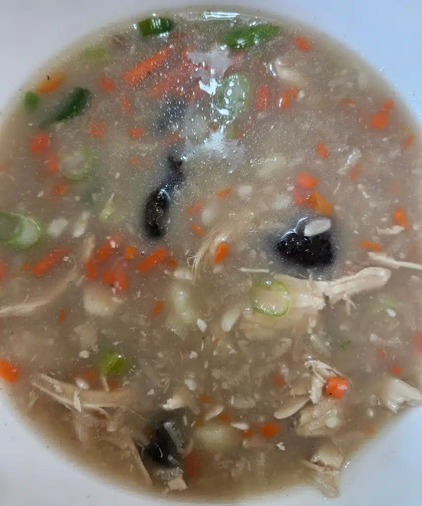 능이버섯 감자 삼계죽 🍄‍🟫🥔🧄🥕
