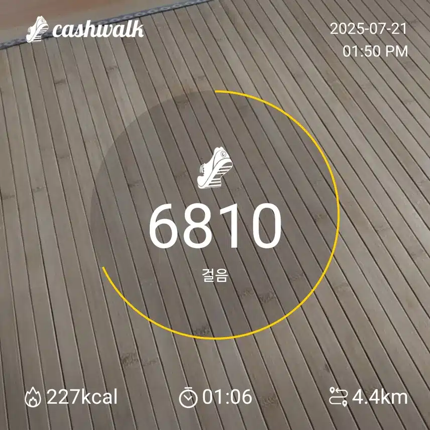 캐시딜 걸음수 챌린지 인증