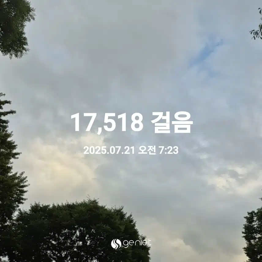 2025년 7월 21일 월요일 걷기 