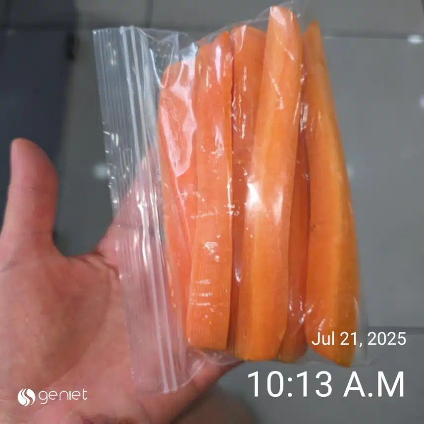 아침은 간단히 당근스틱으로