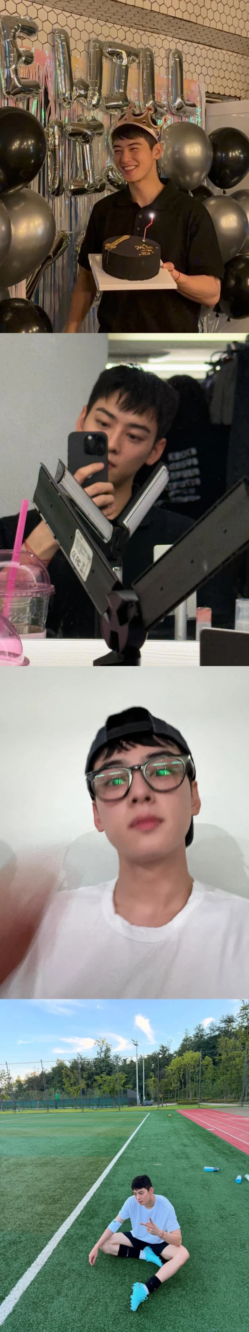 오늘 은우님 근황 사진 잔뜩 올려주셨어요