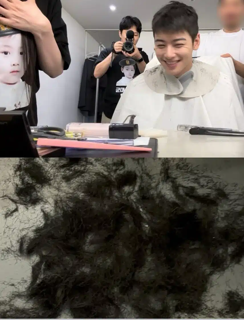 군입대가 슬슬 실감나는 짧은머리 차은우