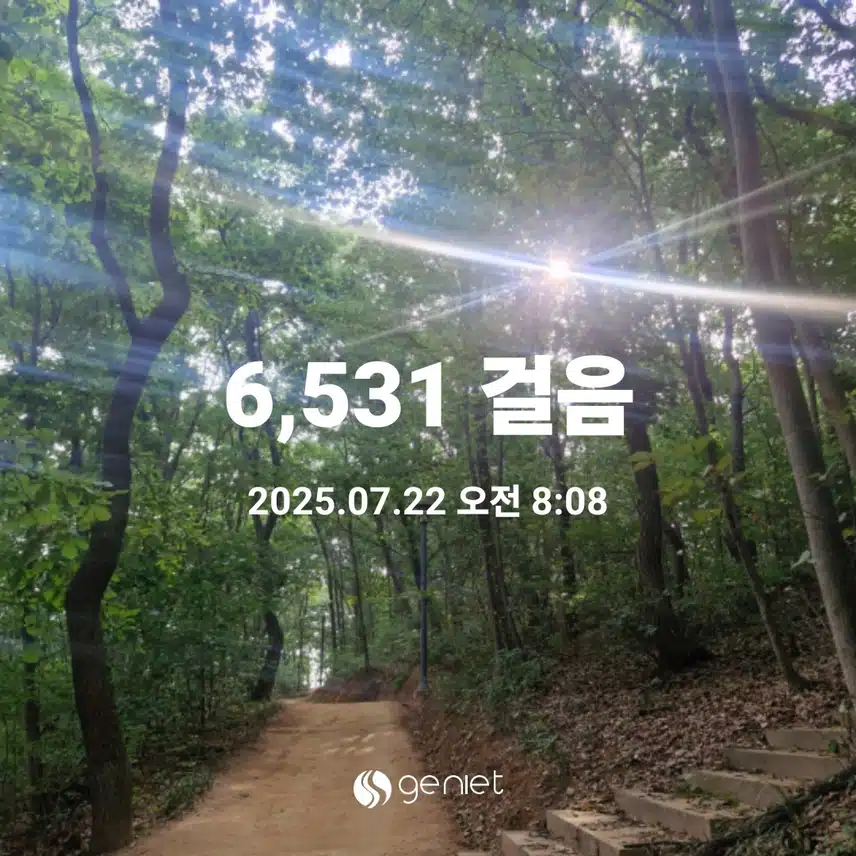 아침 산책 마무리