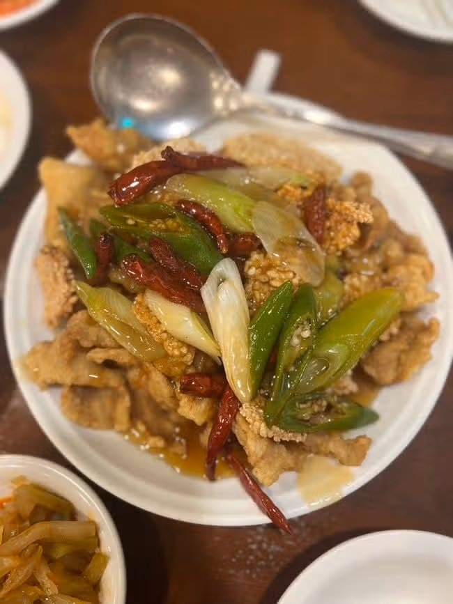 고추탕수육 맛있는 가담에서 먹고 몸보신합시다