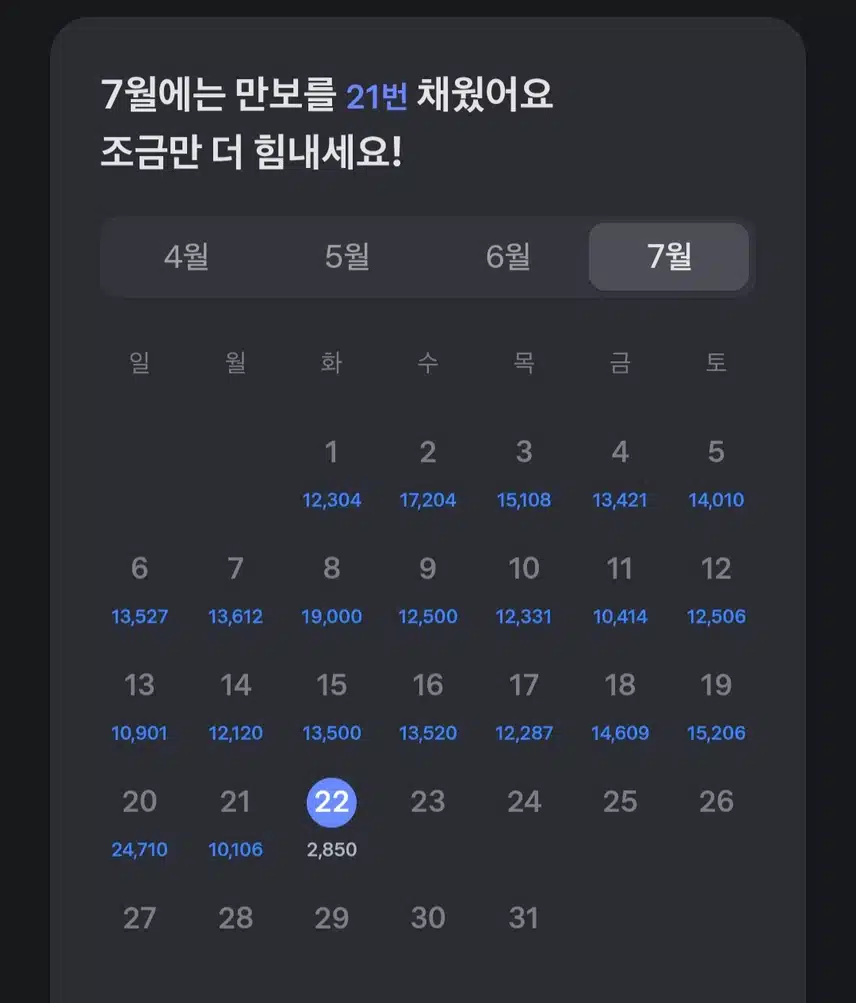건강한 걸음 만보걷기가 저의 최애 운동입니다~