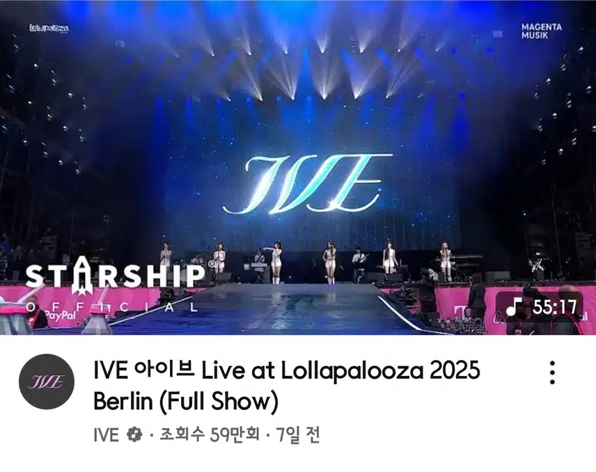 Ive members' hot response to Lollapalooza Berlin concert