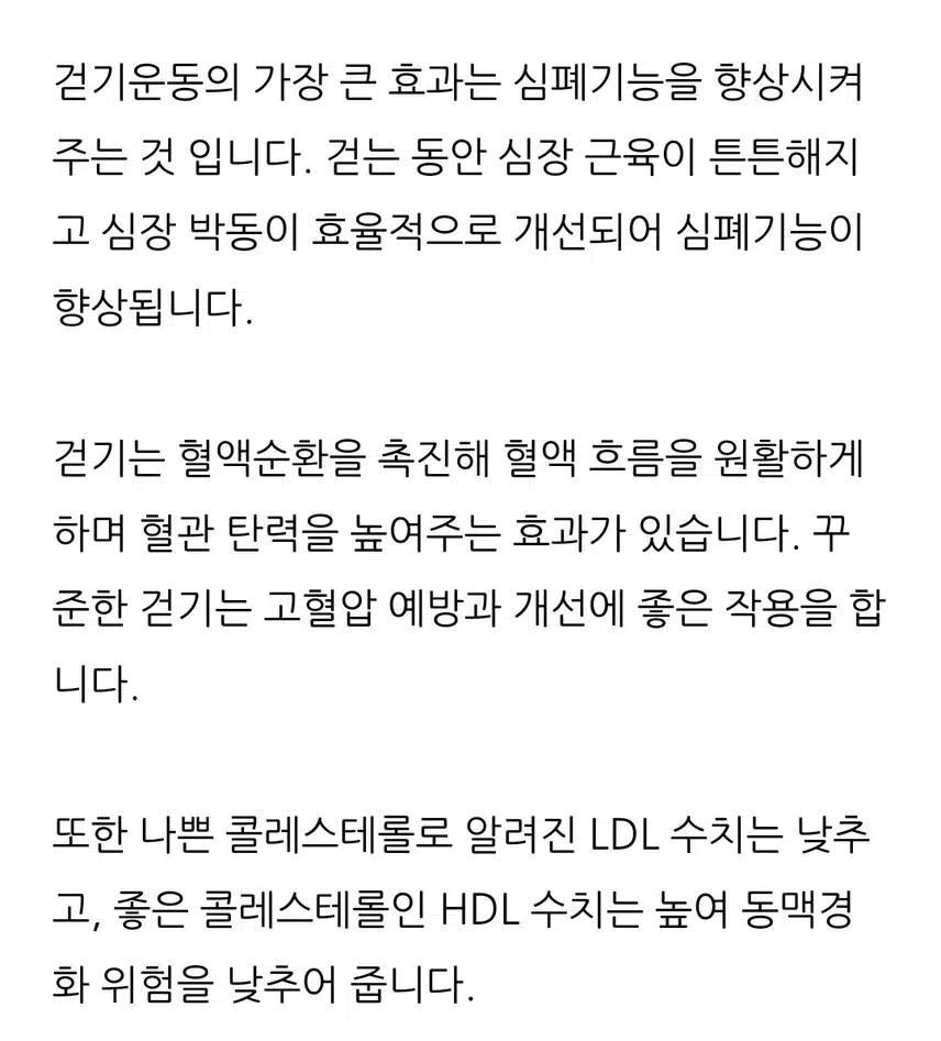 나의 최애 운동 걷기 운동 입니다.