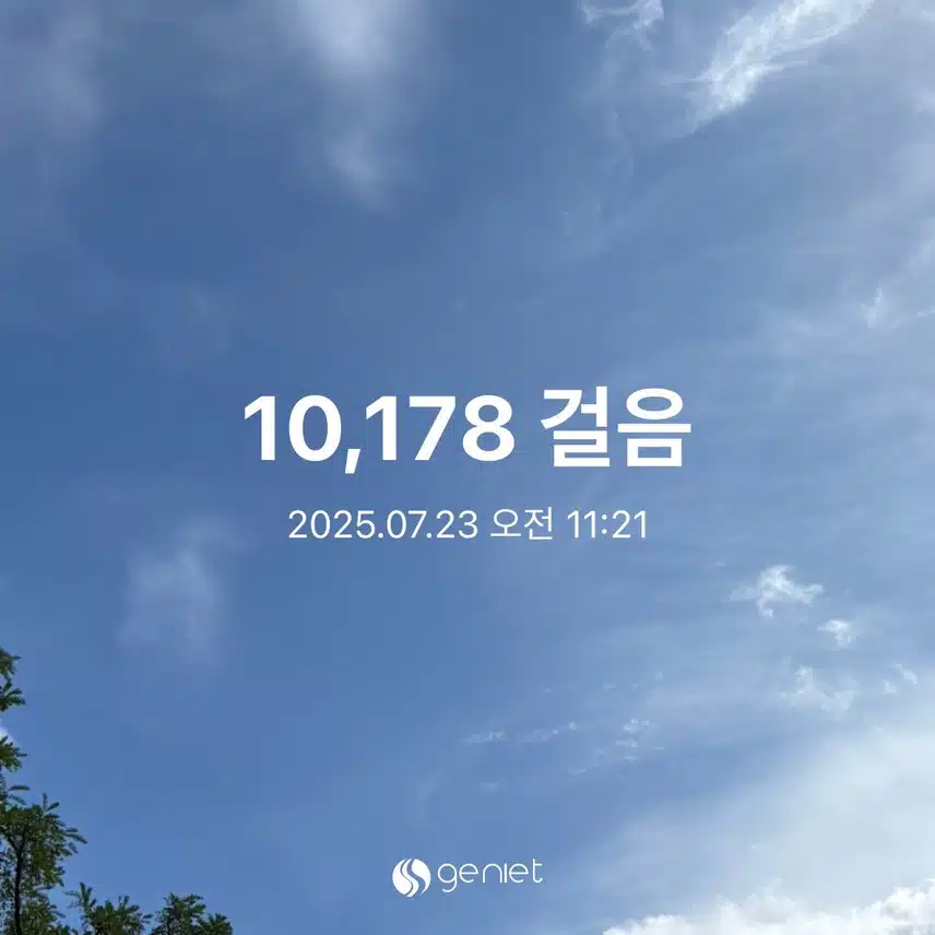 오늘도 걸었어요