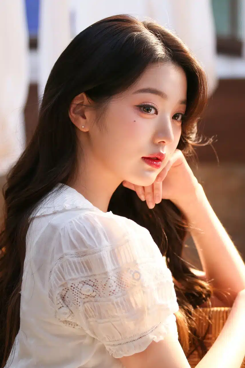 The very pretty Ive Jang Won-young x Downey advertisement behind-the-scenes photos