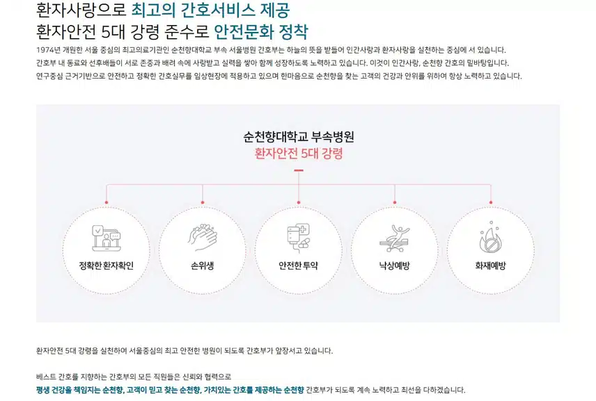 [서울] 순천향대학교 부속 서울병원 (2025년 7월 기준)