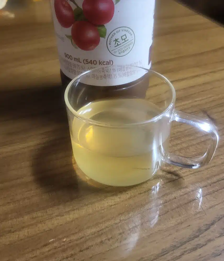 사과초모식초 한 잔으로 🍎