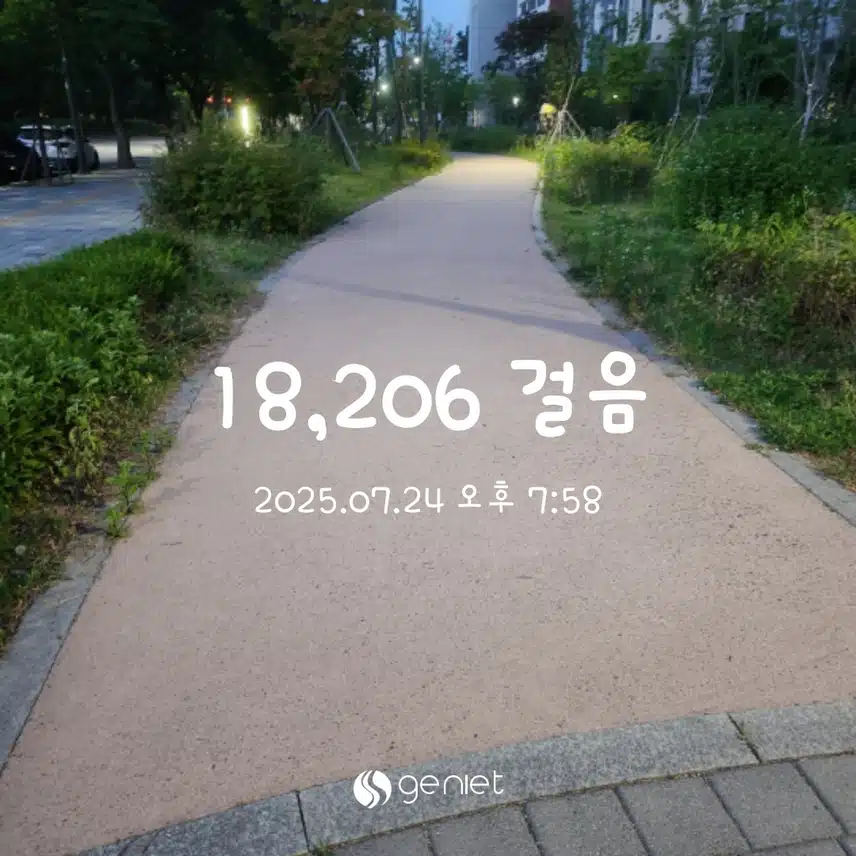 식사 후 산책🏃‍♀️
