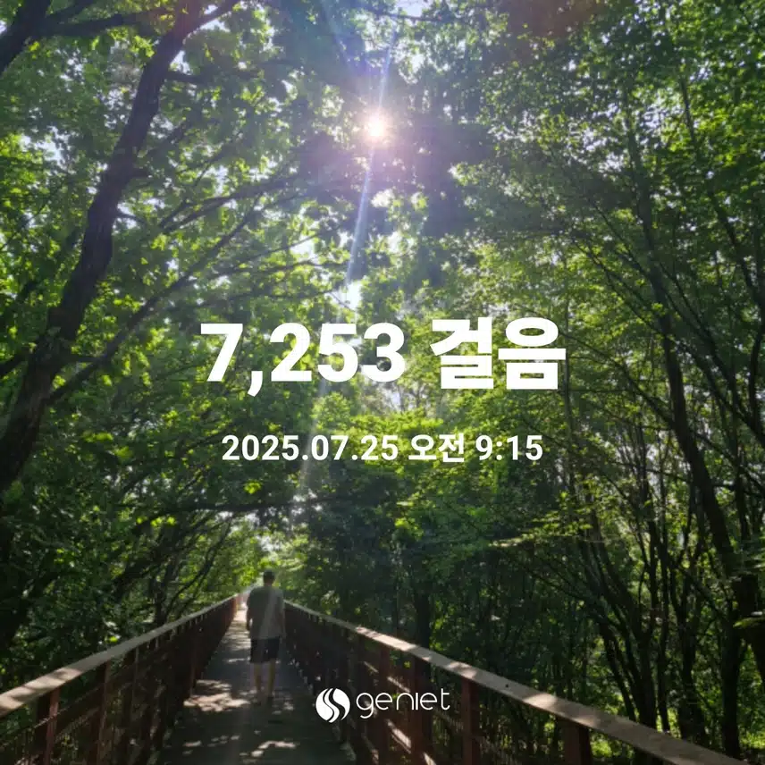 뜨거운 아침 산책