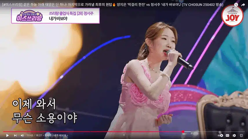 귀여운 정서주의 내가 바보야 절절한 감성이 좋았어요