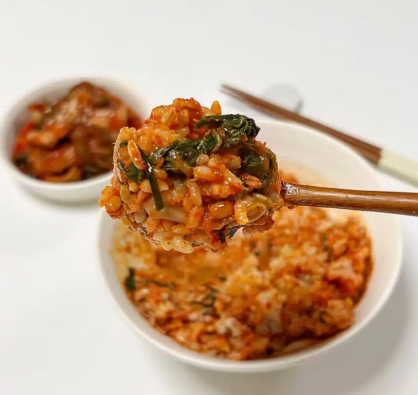 얼갈이김치 참치 비빔밥 먹어요~🥣