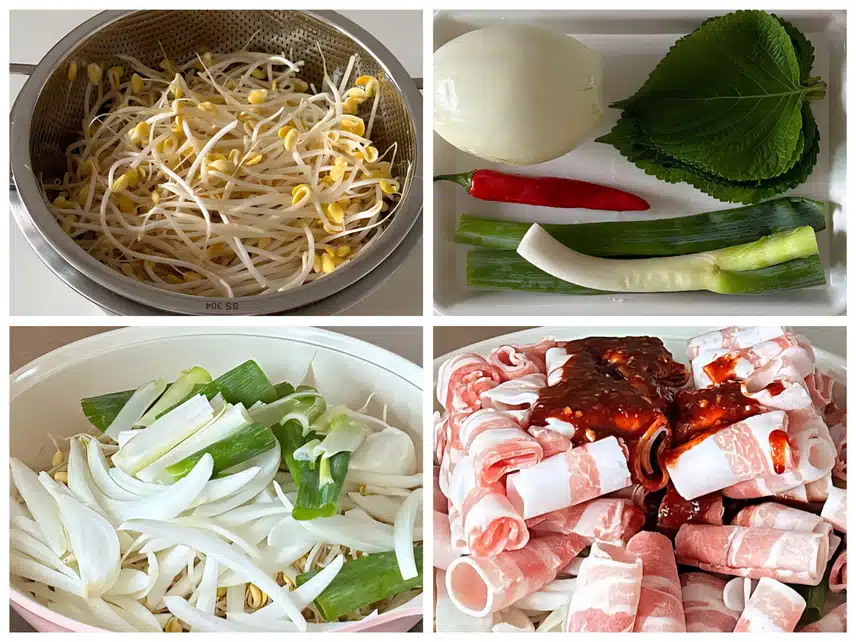 콩불고기로 저녁 먹어요~
