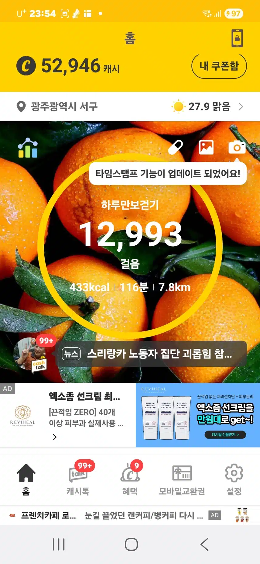 걸음수 인증