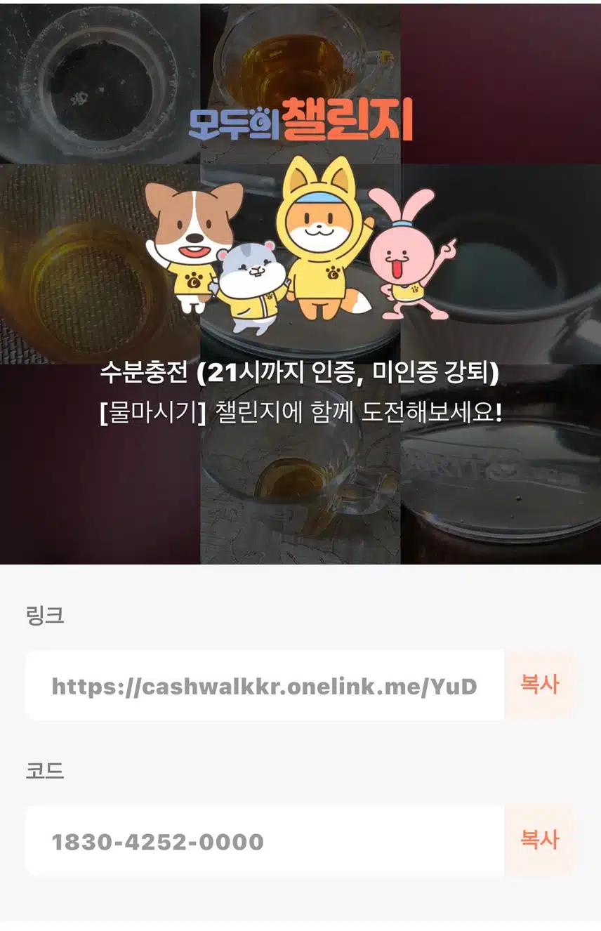 달성률 100% 수분충전 멤버 한 분 모십니다!