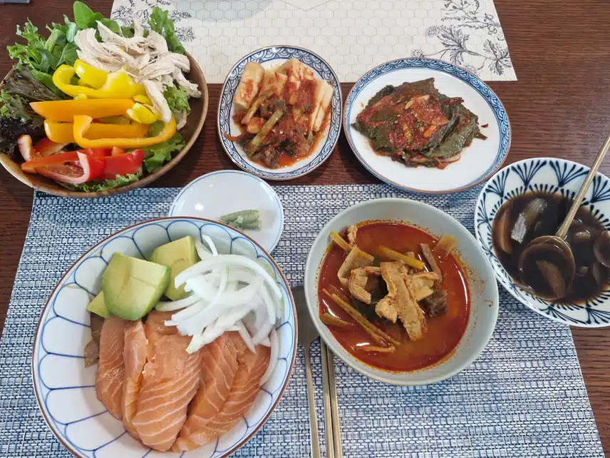 연어 덮밥 두툼하게~~