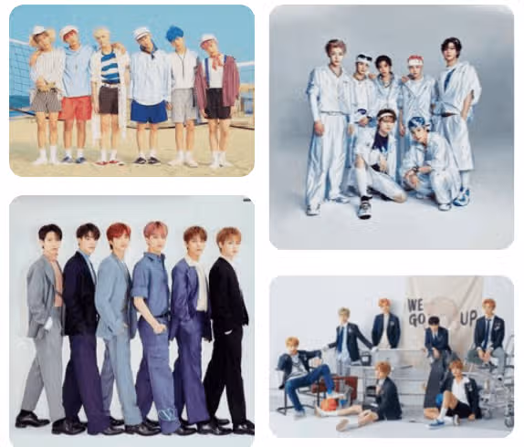 I nostri membri degli NCT! Più li guardo, più mi sembrano degli idoli nati.