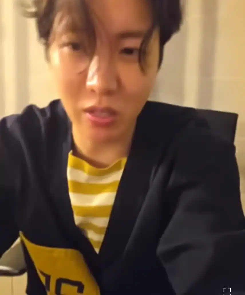 제이홉의 위버스 라이브