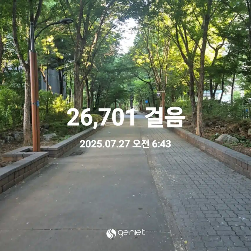 7월 27일 일요일 걷기 