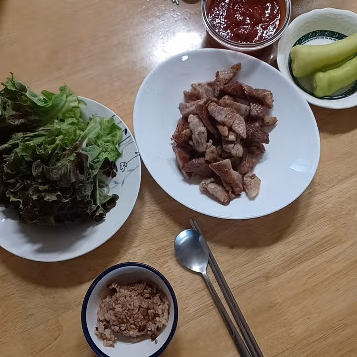 고기🥓 구워먹었어요~
