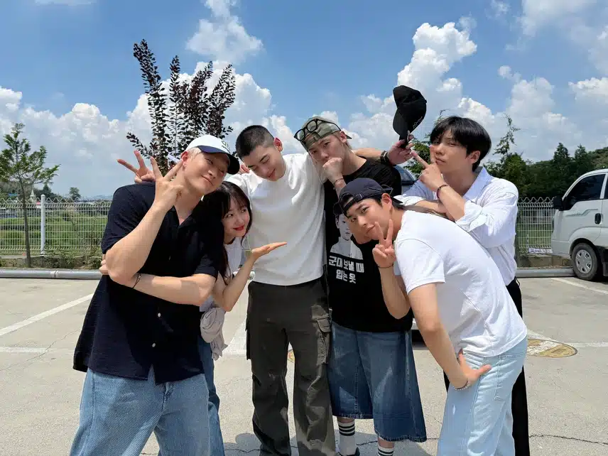 차은우 입대 현장에 함께한 아스트로 멤버들 사진
