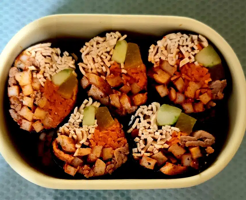 두부면 매콤어묵 김밥