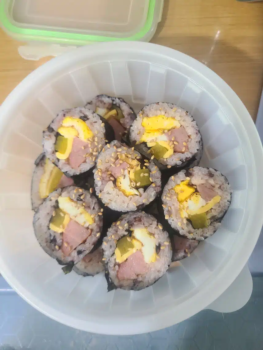 야채듬뿍 김밥