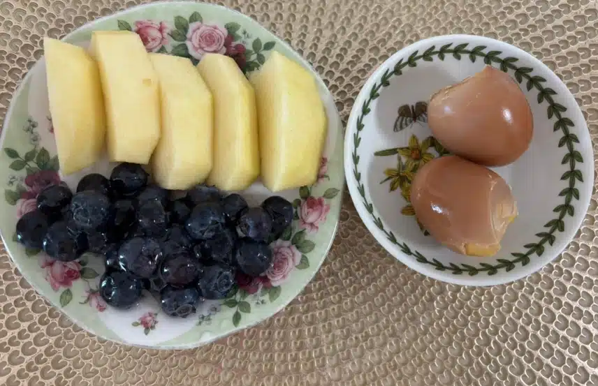 아침식단🍎🫐🥚