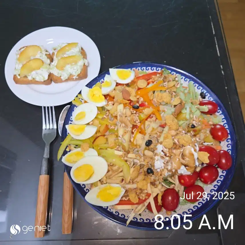 아침 집에서 기본식단(삶은계란)