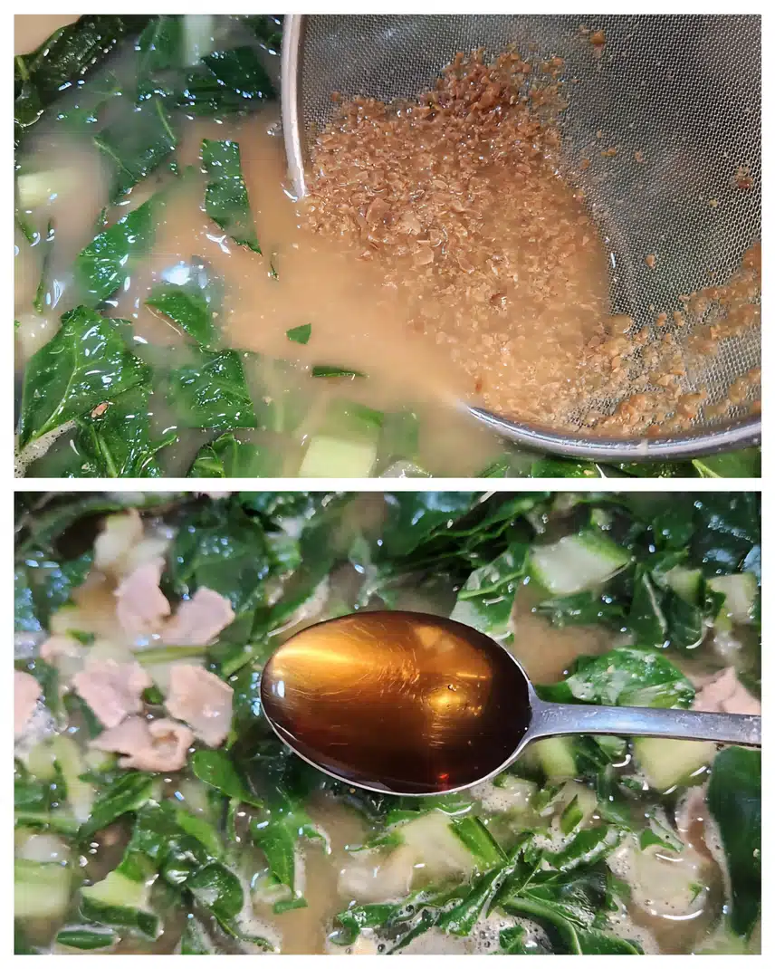 구수한 소고기 근대 된장국 먹어요🥬