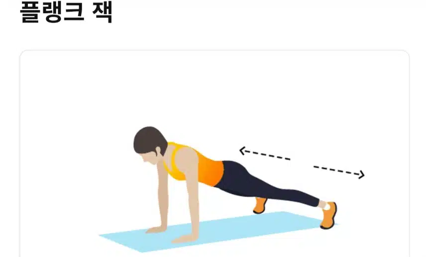 전신운동 플랭크 홈트
