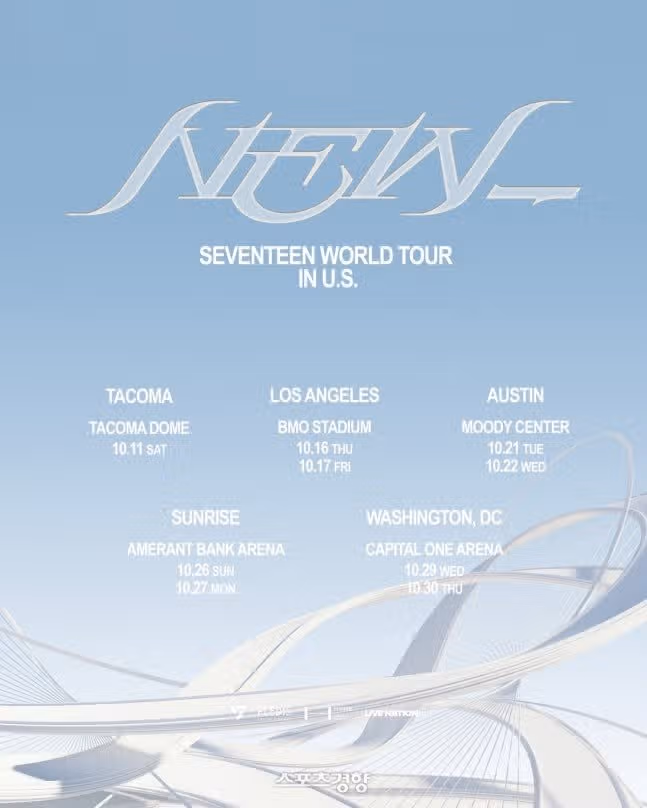 Anche quest'anno i Seventeen continuano il loro tour nordamericano. Combattenti!!