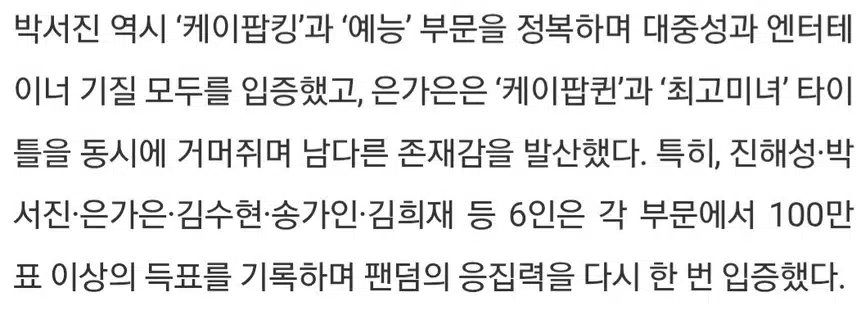 ☘️83회 슈퍼스타 브랜드파워 대전 개막.진해성·박서진·김희재 200만표 돌파