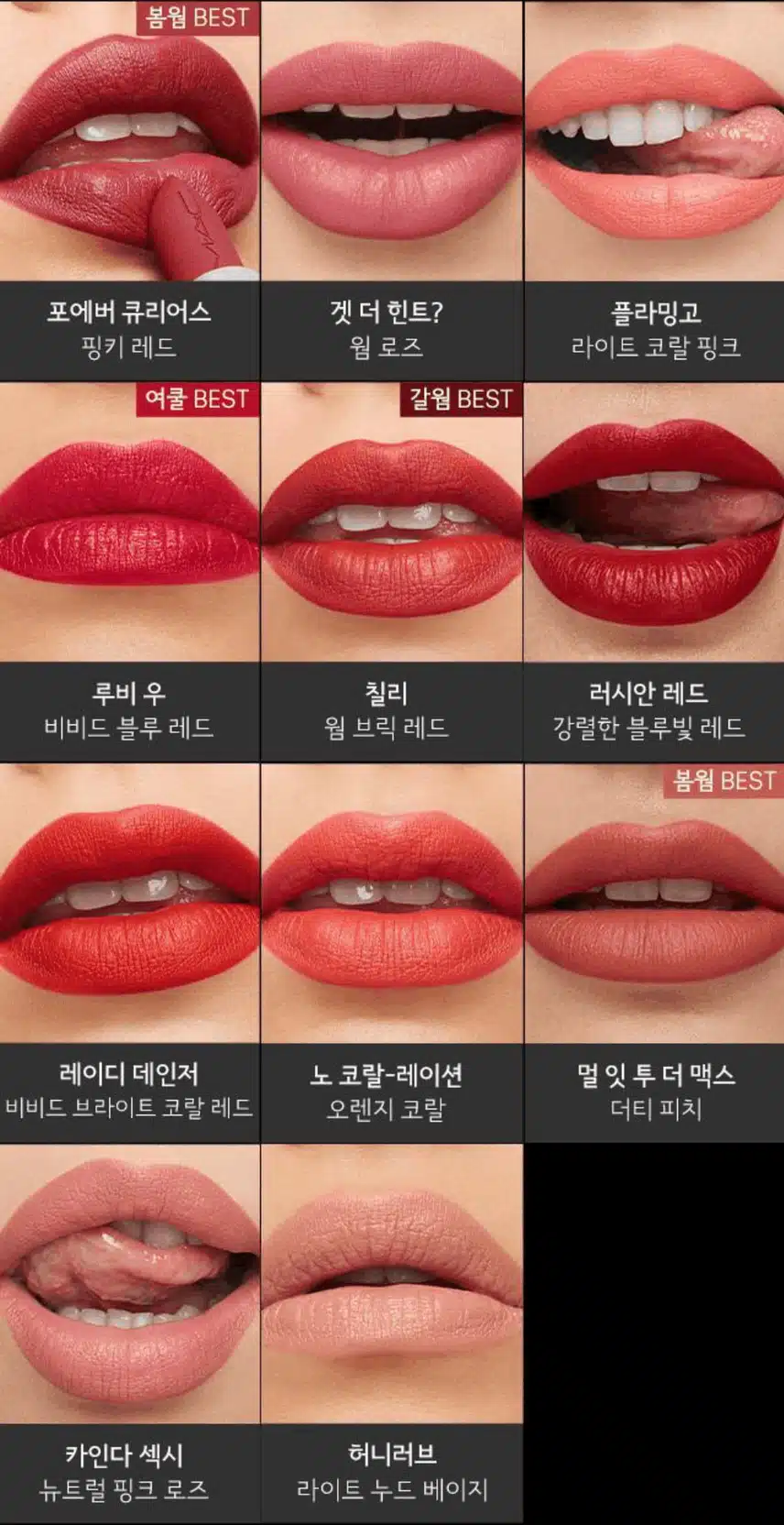 MAC 맥시멀 실키 매트 립스틱 중 베스트 컬러? 멀잇투더맥스 리뷰 정리