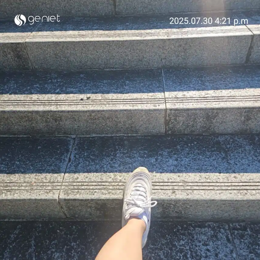 스페이스 워크 가는 길 계단오르기로🏃