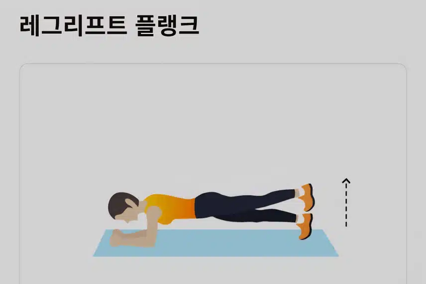 플랭크 홈트🏋‍♀️