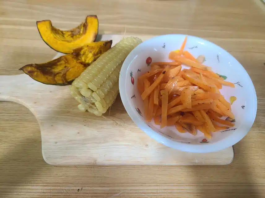 저녁 산책 아침 식단