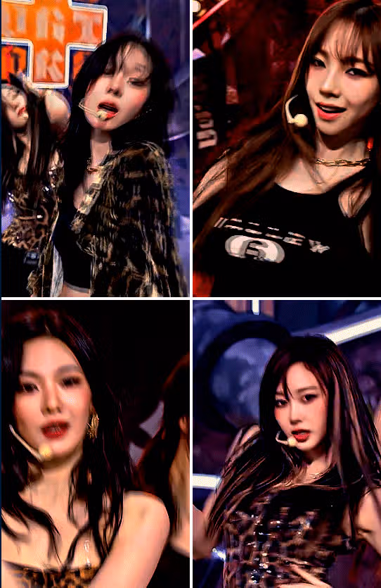 These members look great in dirty work leopard print outfits.
