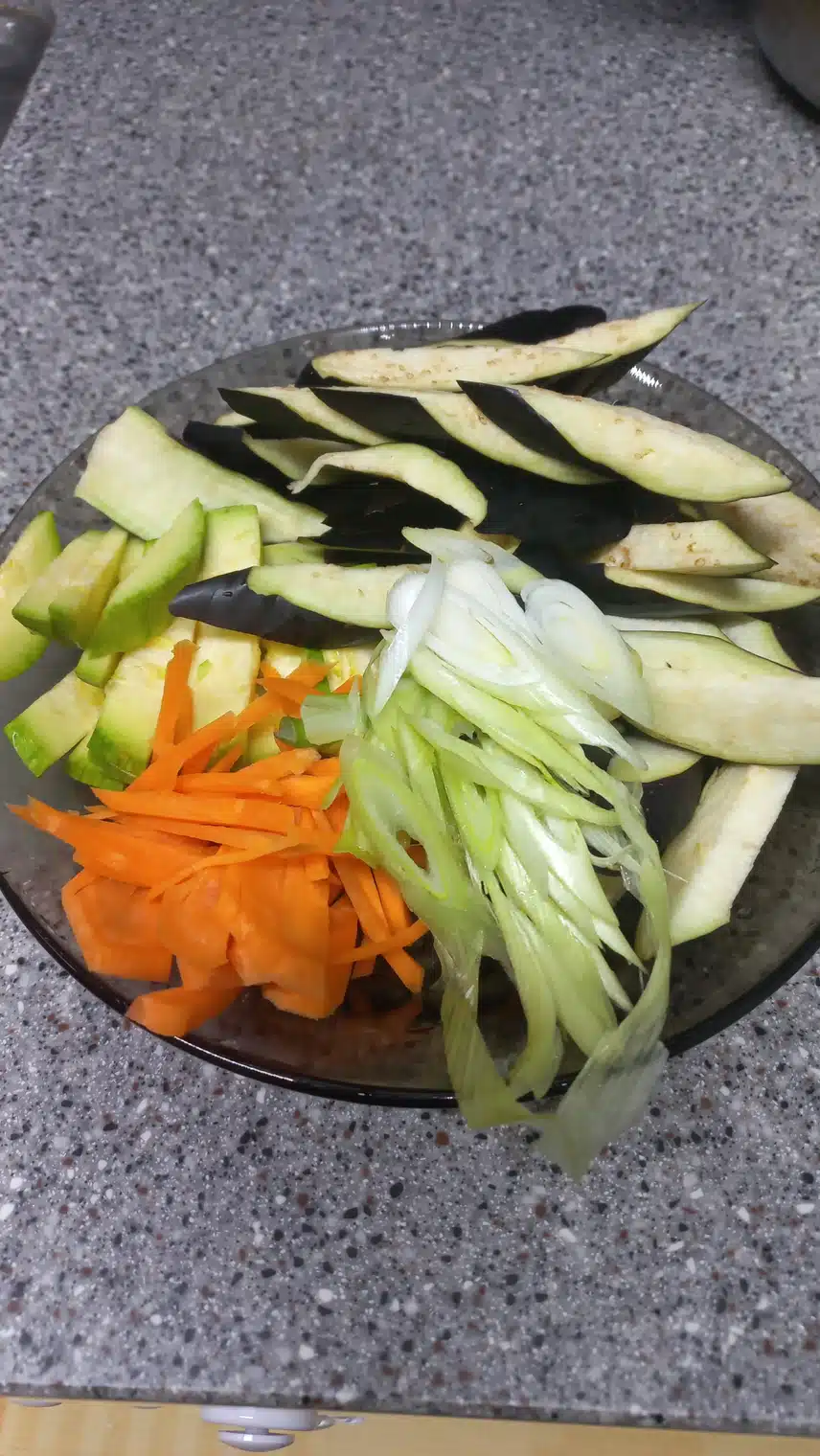 나만의 다이어트 레시피  가지야채덮밥