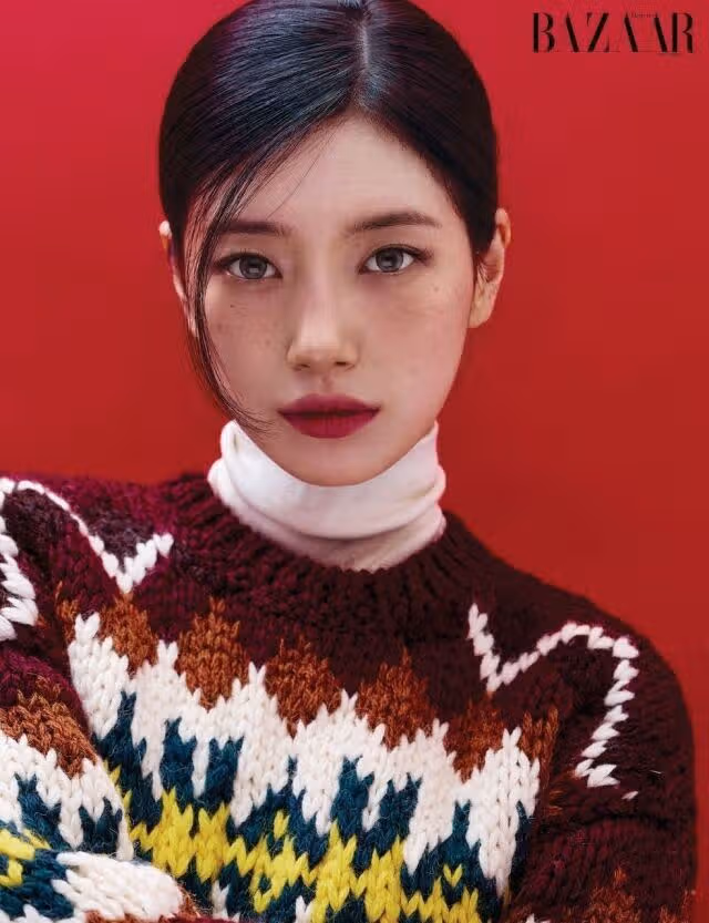 為《Harper's Bazaar》秋季畫報拍攝照片的秀智