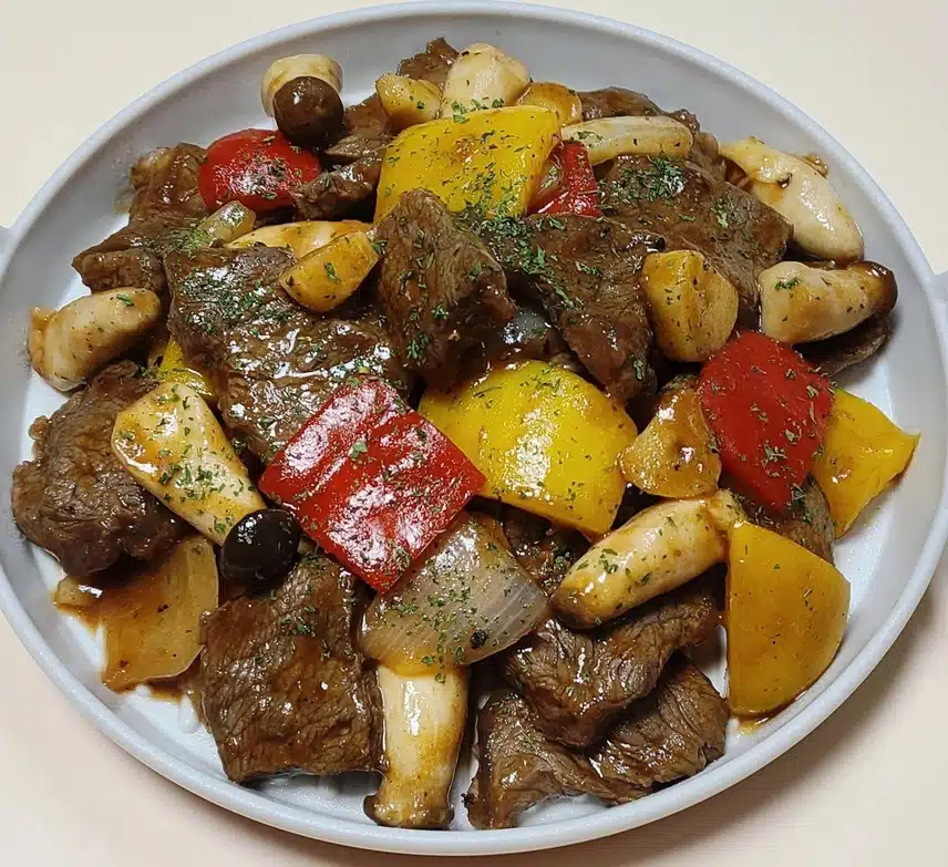 야채 듬뿍 찹 스테이크 🥩