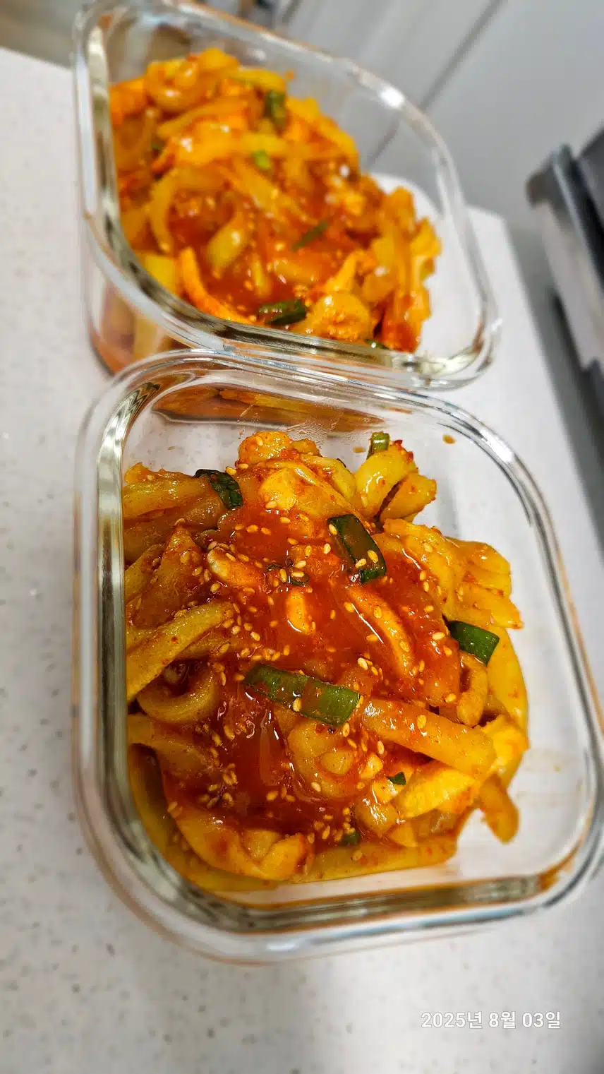 8월3일(오이노각무침)