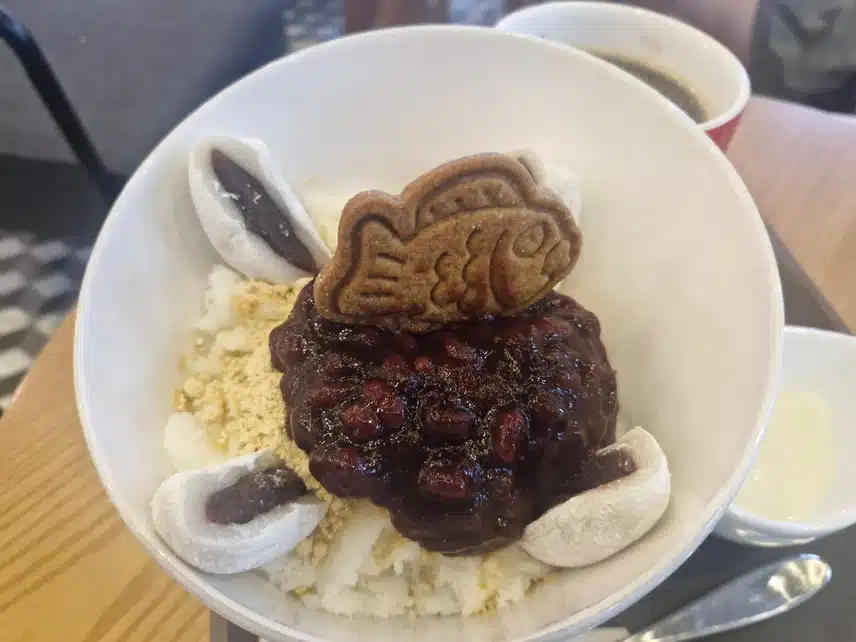 할리스서 빙수로 디저트 타임